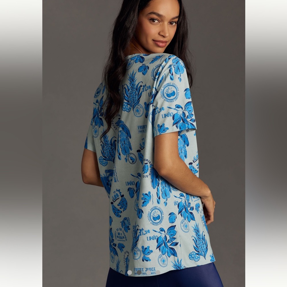 FARM Rio Blue Printed Fruit Tee - Picture 4 of 4
